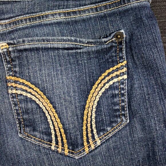 Hollister Socal Stretch Bermuda Jean Shorts Size 5 Denim - Picture 8 of 10